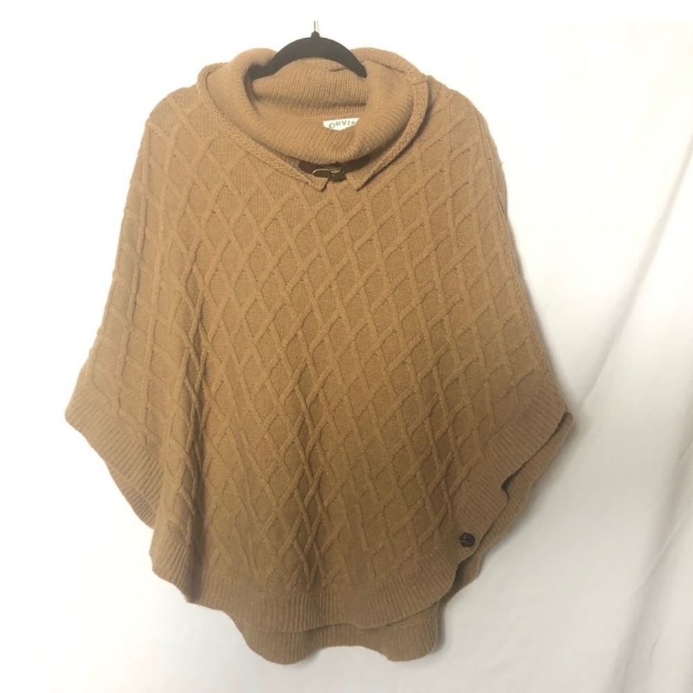 Orvis wool blend poncho